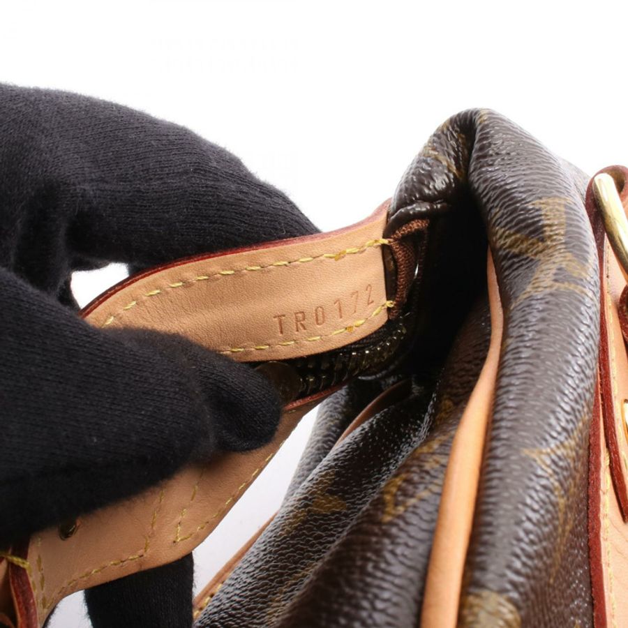 路易威登 Stresa PM 單肩包 M51186 Monogram 帆布皮革棕色二手-4