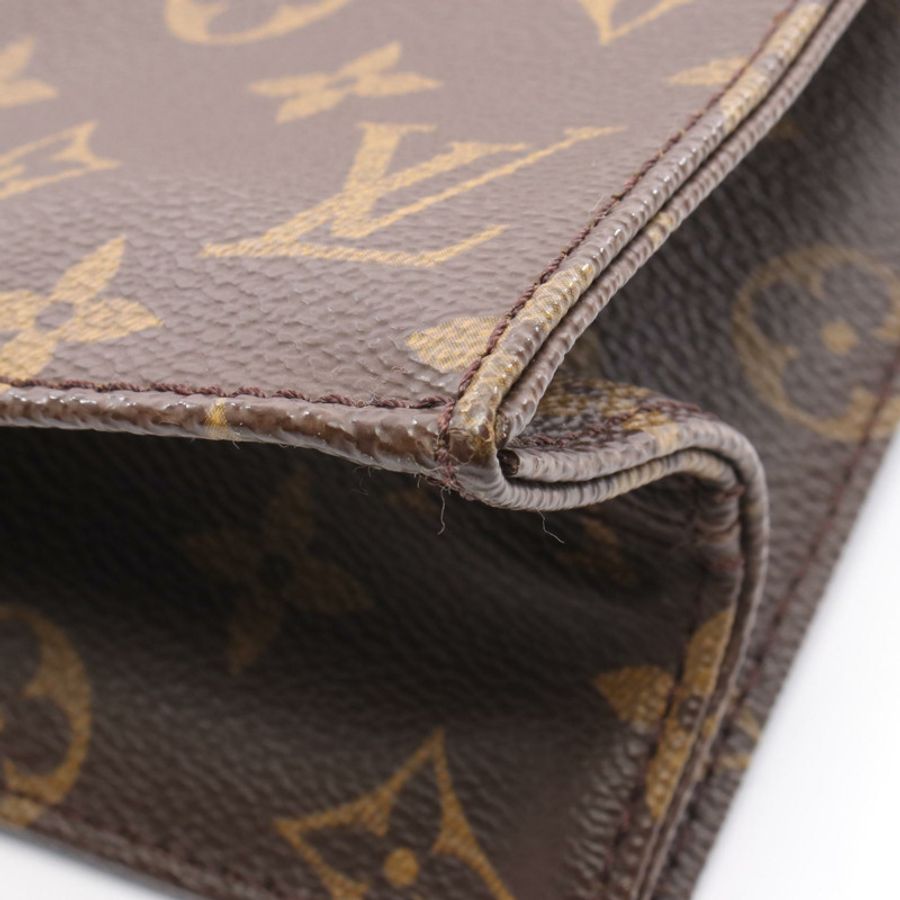 路易威登 Sac Plat 手提包 M51140 Monogram 帆布皮革棕色二手 LV-6