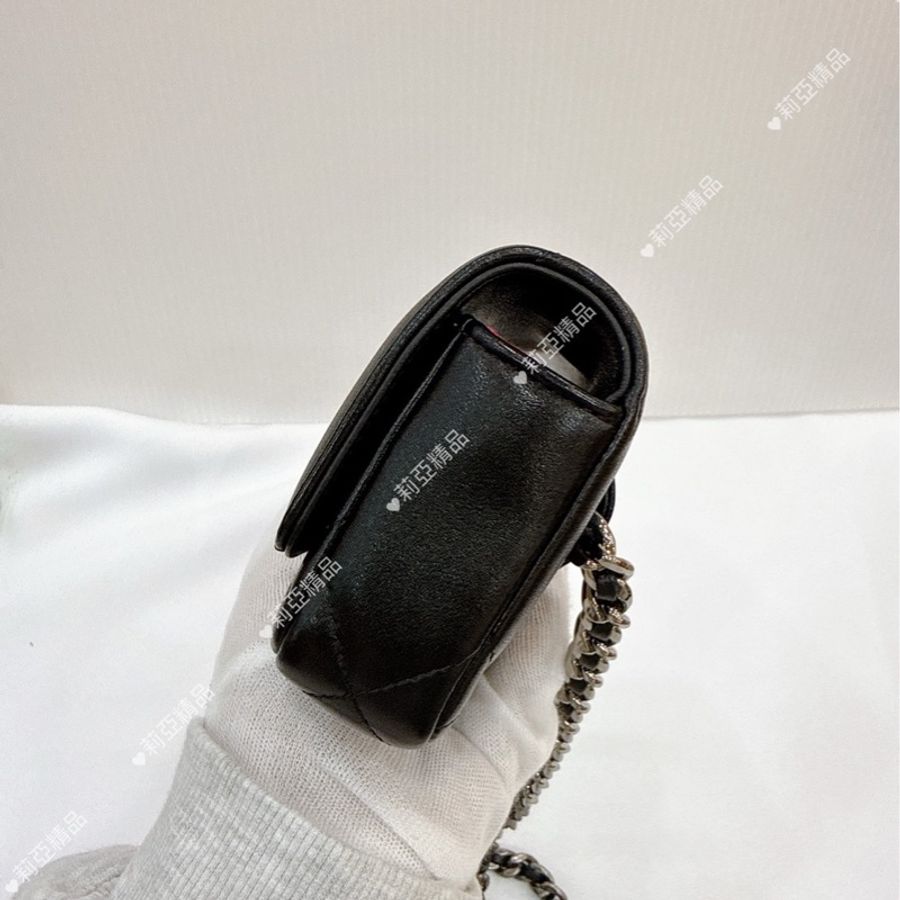 莉亞精品♡ Chanel AP3774 黑金19腰包 二手-3