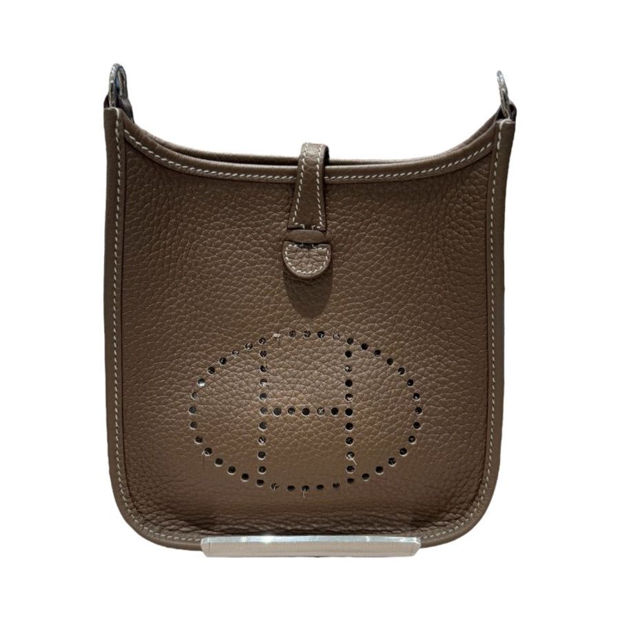 HERMES 愛馬仕 Evelyne16 巧克力色 銀扣-1