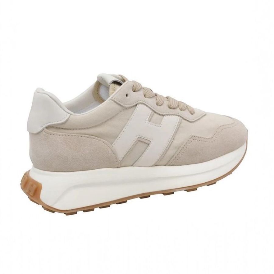 Hogan 女款 H641絨面革拼接運動鞋 灰色/底高5公分 IT35/36/36.5/37/37.5/38/38.5/39/40-6