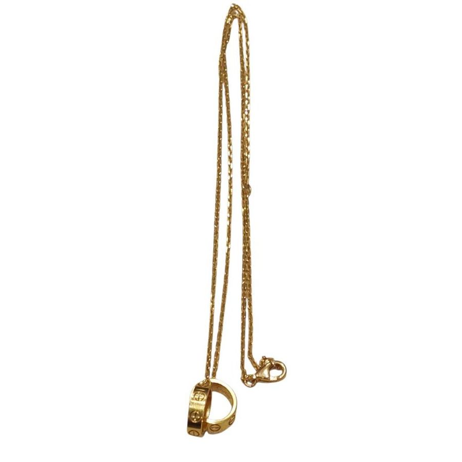 CARTIER 卡地亞 BABY LOVE NECKLACE 18K 項鍊 PG 玫瑰金-2
