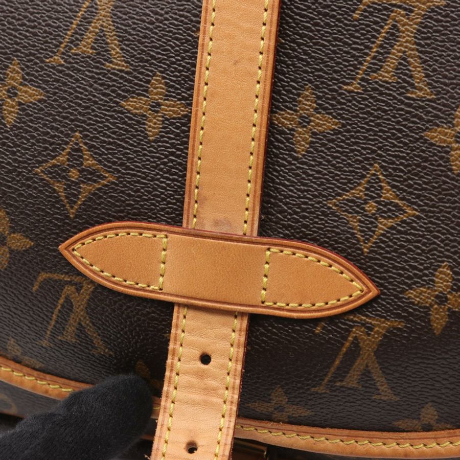 路易威登 Saumur 30 肩挎包 M42256 Monogram 皮革 棕色 LV-7