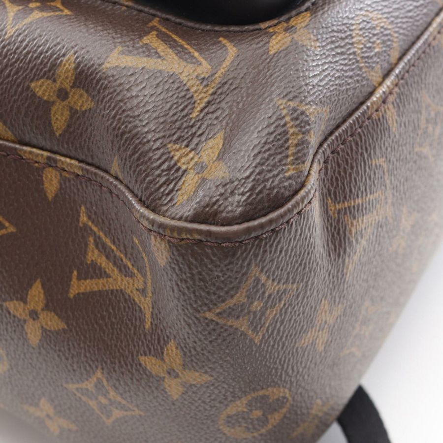 路易威登 Josh 雙肩包 M41530 Monogram macassa 棕色黑色 二手 LV-10