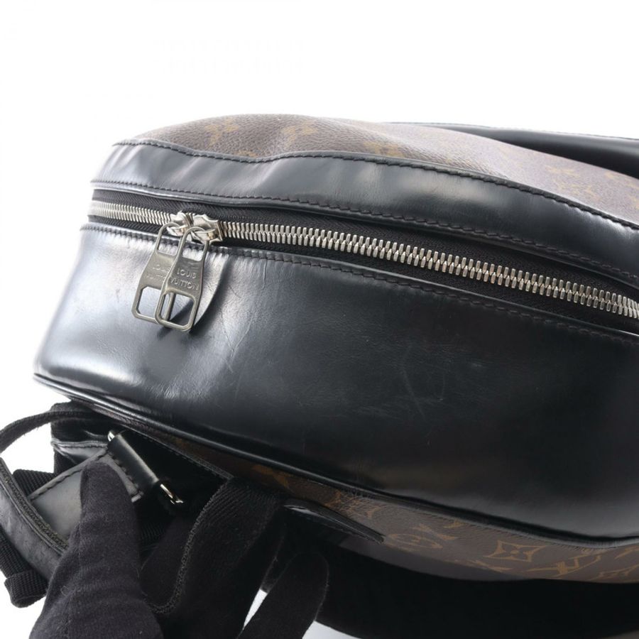 路易威登 Josh 雙肩包 M41530 Monogram macassa 棕色黑色 二手 LV-12