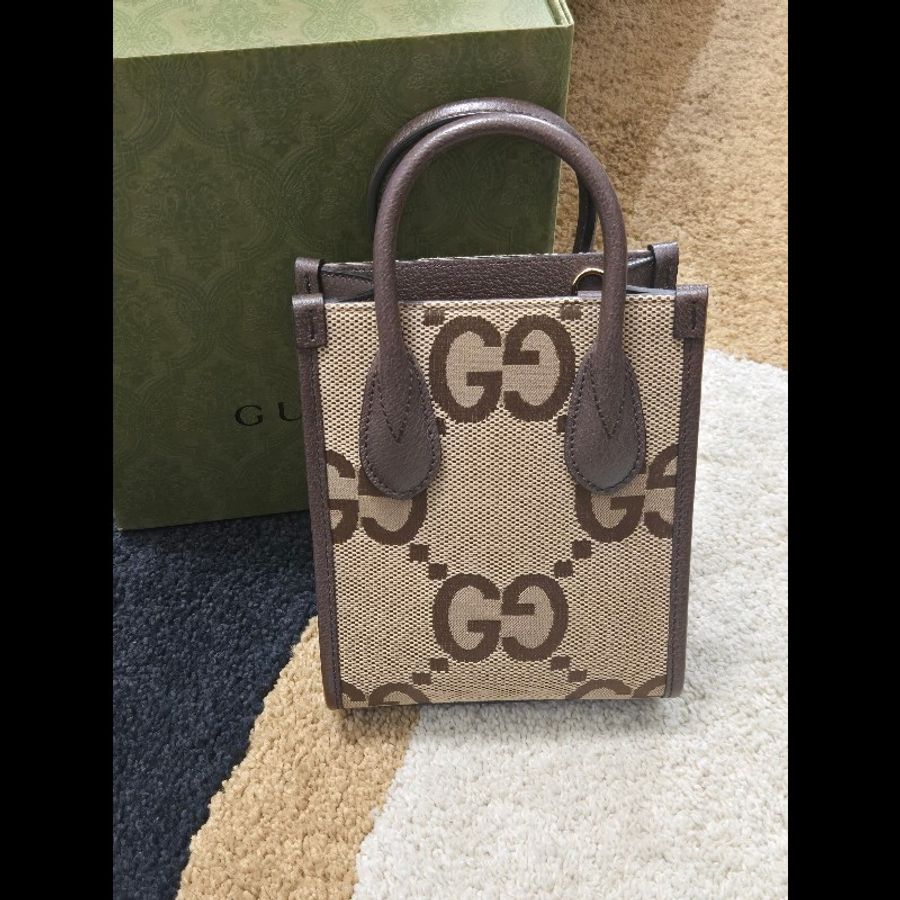 Gucci 古馳 GG logo jumbo G 琴譜包 托特包 手提包 肩背包 斜背包-8