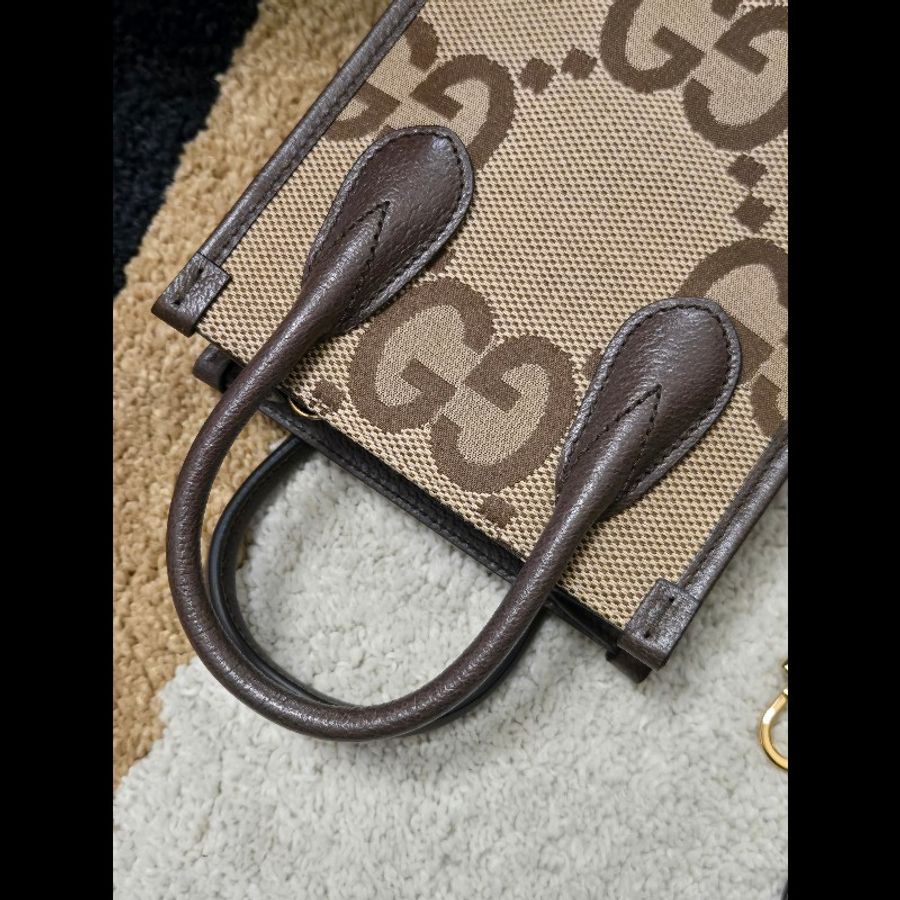 Gucci 古馳 GG logo jumbo G 琴譜包 托特包 手提包 肩背包 斜背包-11