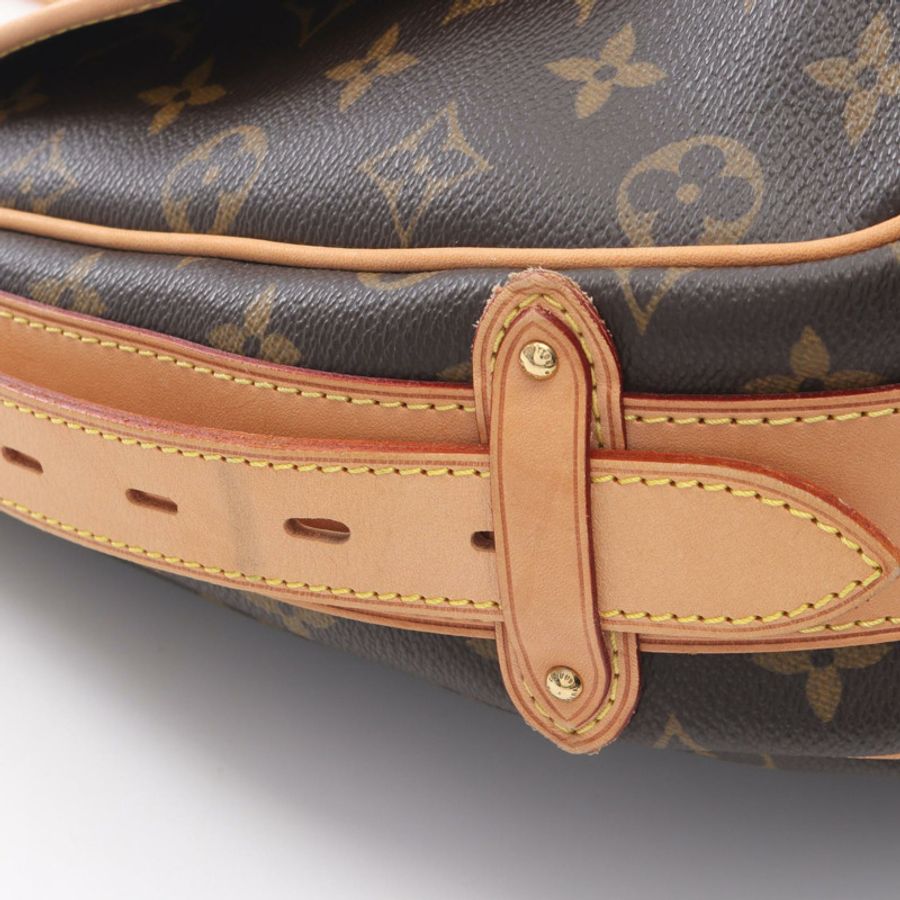 路易威登 Tulum GM 單肩包 M40075 Monogram 帆布皮革棕色二手 LV-7