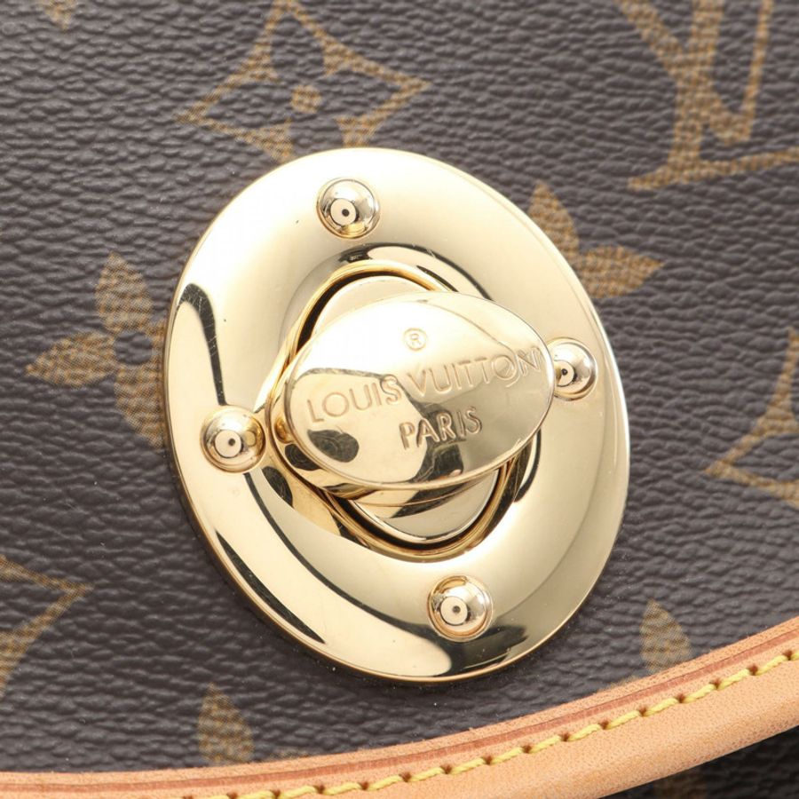 路易威登 Tulum GM 單肩包 M40075 Monogram 帆布皮革棕色二手 LV-10