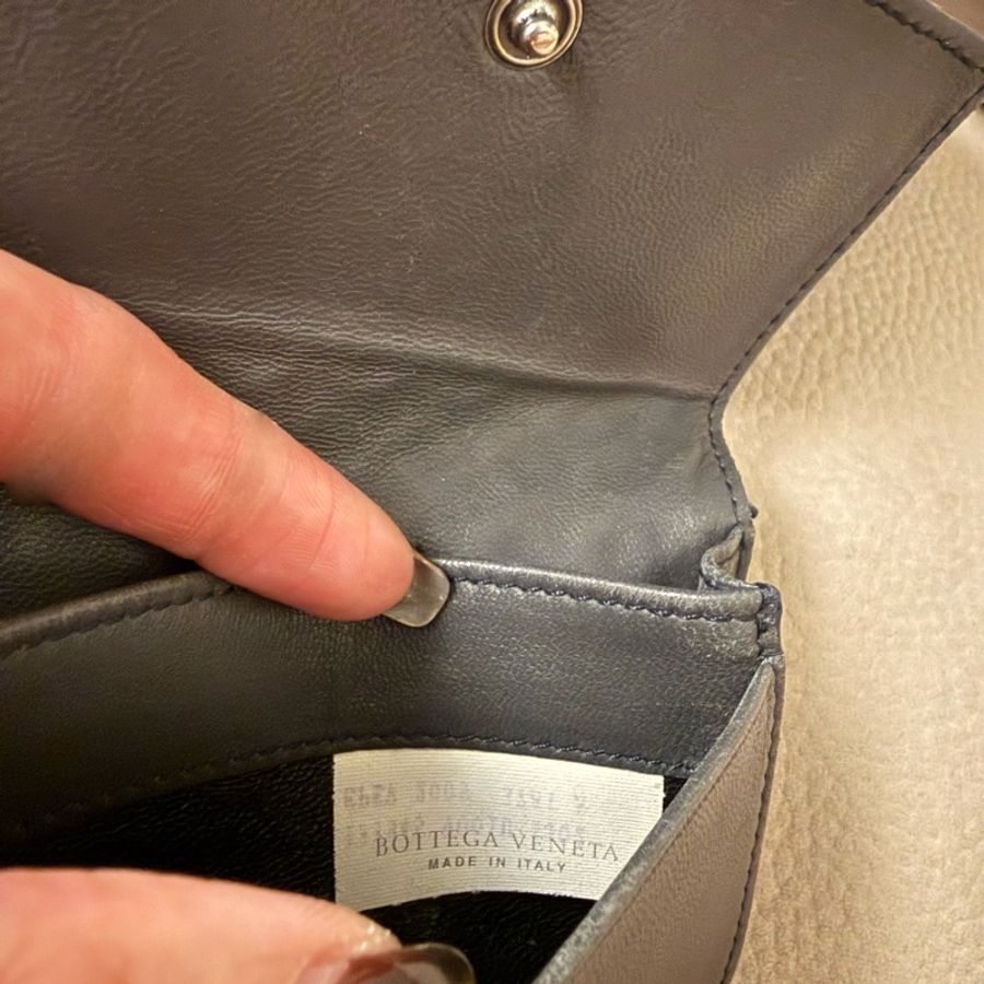 Bottega Veneta 深灰色編織卡夾-3
