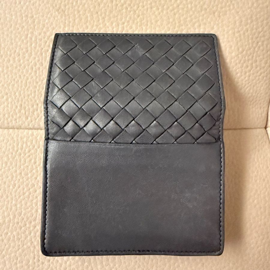 Bottega Veneta 深灰色編織卡夾-5