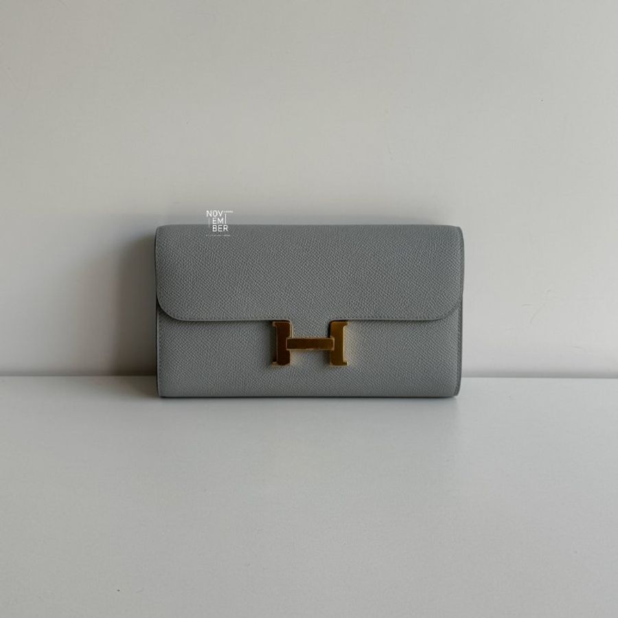 閒置新🫰🏻 Hermès 愛馬仕 Constance To Go 木偶灰金釦-0