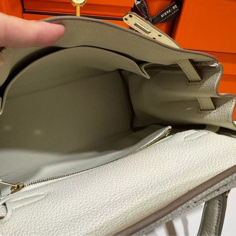 ✨Hermes kelly25 蘑菇白 B刻🍄-8
