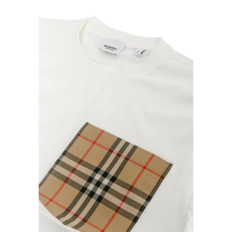 Check Pocket Cotton T恤-1