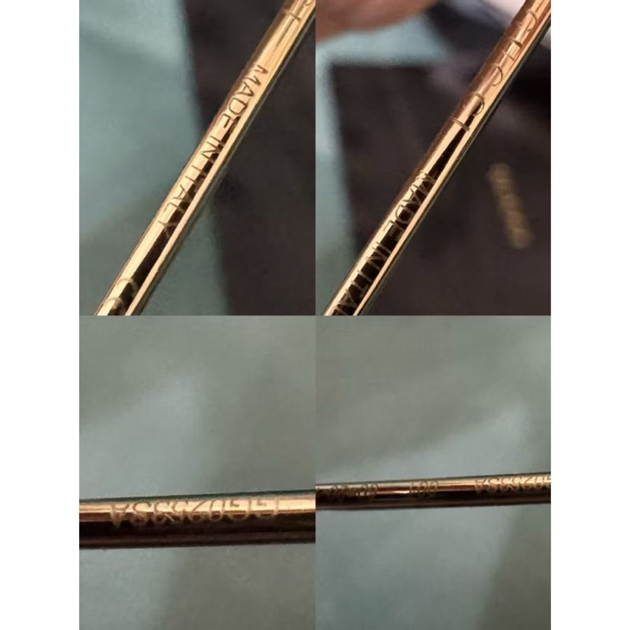 二手Gucci 橢圓形金色鏡框太陽眼鏡-4