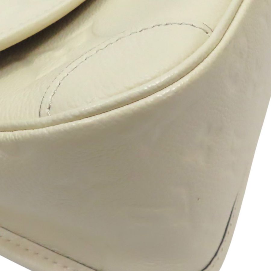 白色 原花壓紋牛皮 Diane 肩背包【LOUIS VUITTON LV 路易威登】 M46388-11
