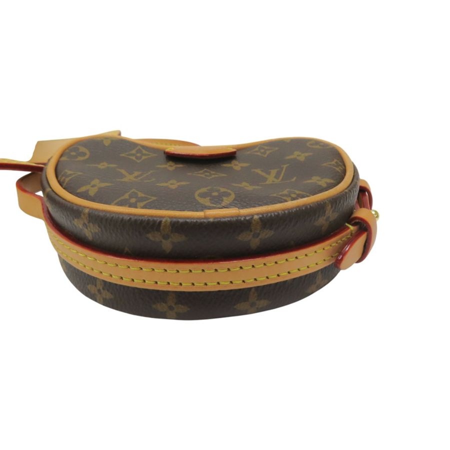 棕色 原花帆布 Croissant MM 肩背包【LOUIS VUITTON LV 路易威登】 M46828-16