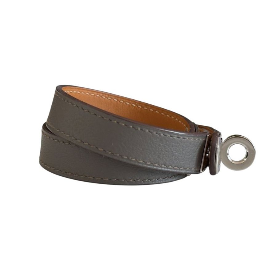 HERMES Kelly 雙圈 皮手帶 框O刻-3