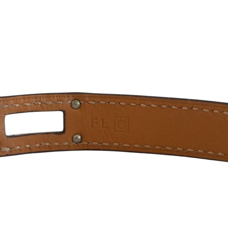 HERMES Kelly 雙圈 皮手帶 框O刻-11