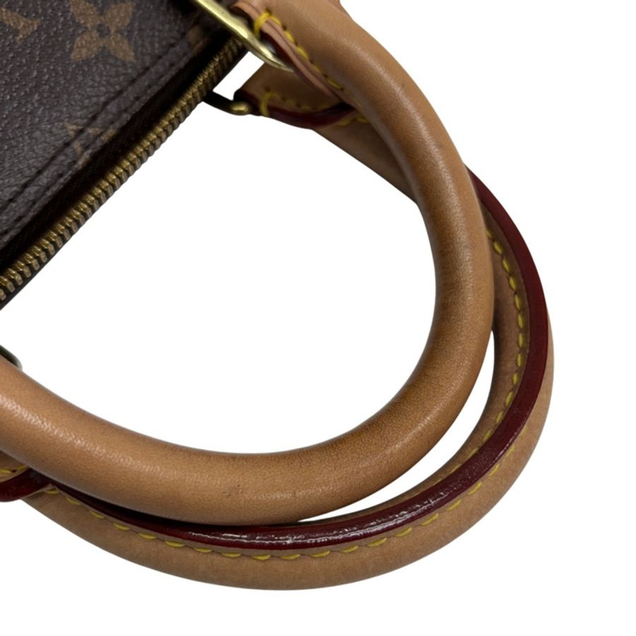 棕色 原花帆布 Alma BB 兩用包【LOUIS VUITTON LV 路易威登】 M46990-8