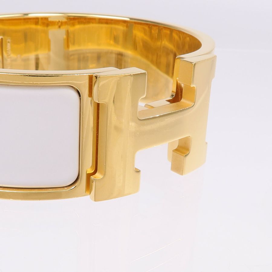HERMES 金屬/琺瑯Clic Clac H手鐲-4