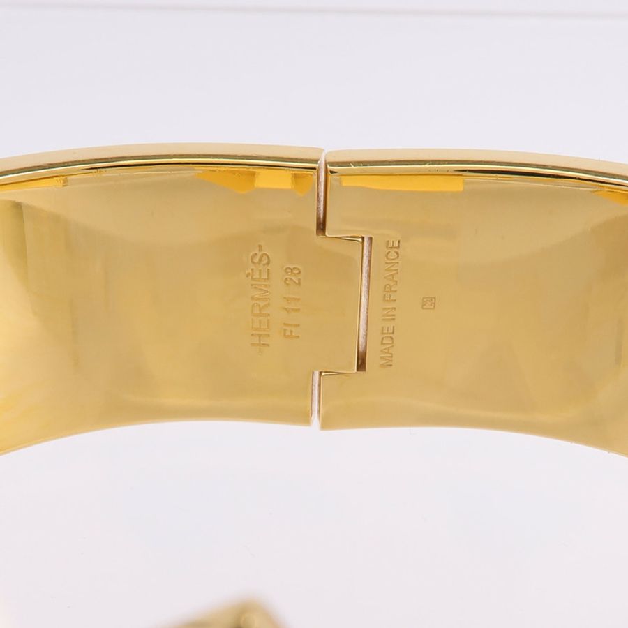 HERMES 金屬/琺瑯Clic Clac H手鐲-6