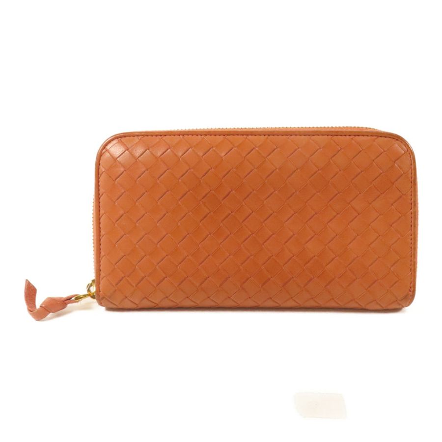 BOTTEGA VENETA 織紋皮革Long Wallet金扣長錢包-1