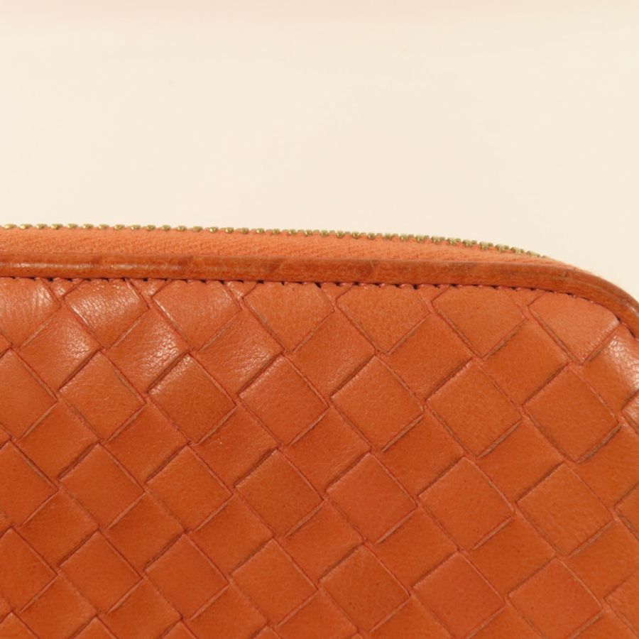 BOTTEGA VENETA 織紋皮革Long Wallet金扣長錢包-14