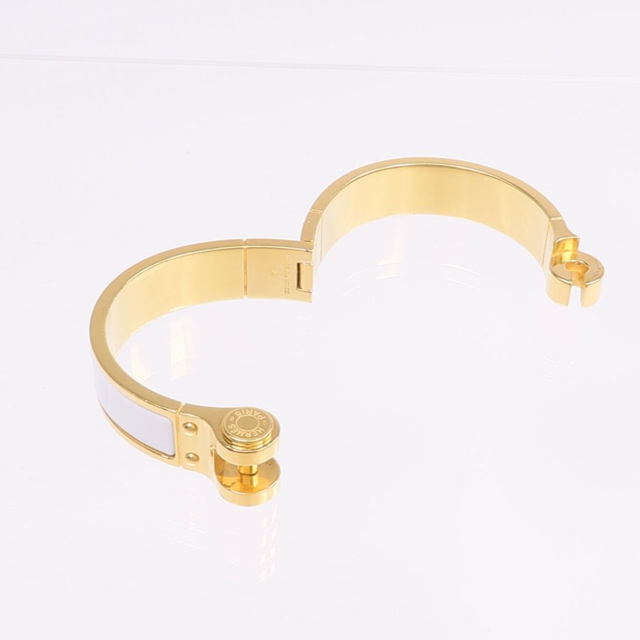 HERMES 金屬/琺瑯Charniere Bracelet手鐲-6
