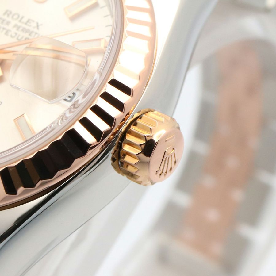 銀色錶盤 不鏽鋼 18K玫瑰金 Lady Datejust 26 腕錶【ROLEX 勞力士】 179171-3