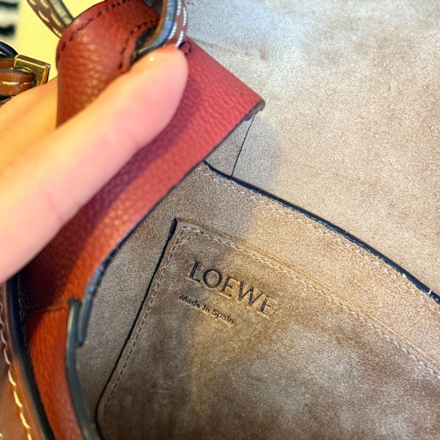 LOEWE Gate馬鞍紅包包 gate包 側背包 中號-12