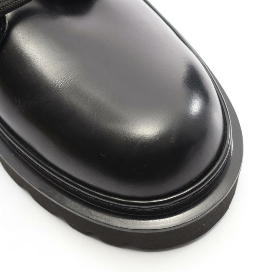 路易威登 LV Ranger Ancre 短靴 #6 Monogram 皮革牛仔布黑色二手-7