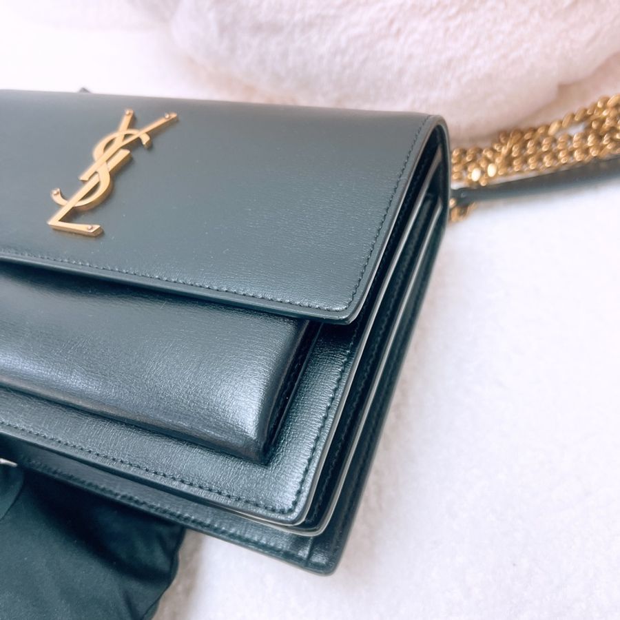 YSL sunset 黑金鏈條包/ 日落包-2