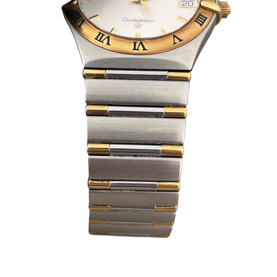 OMEGA 歐米茄 Constellation 星座 33MM QZ SS 白色面盤 羅馬數字錶圈 日期顯示-4