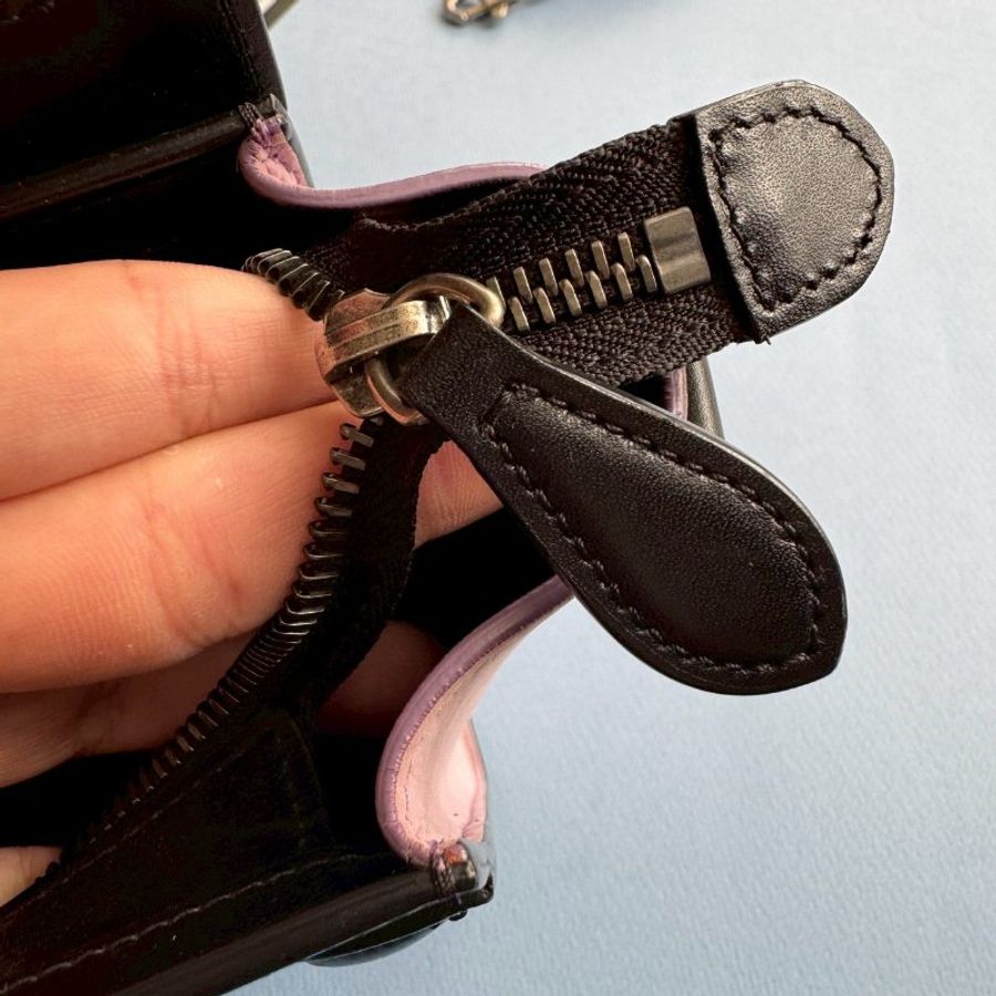 ✨流行回歸 Celine 芋紫色拼黑色nano囧包-23
