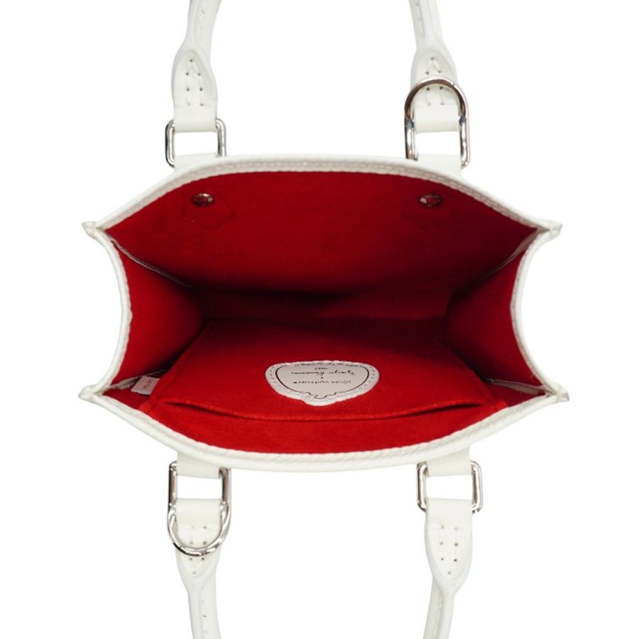 Louis Vuitton x YK 草間彌生 展示品 EPI皮革斜背手機包(M81986-白紅)-6