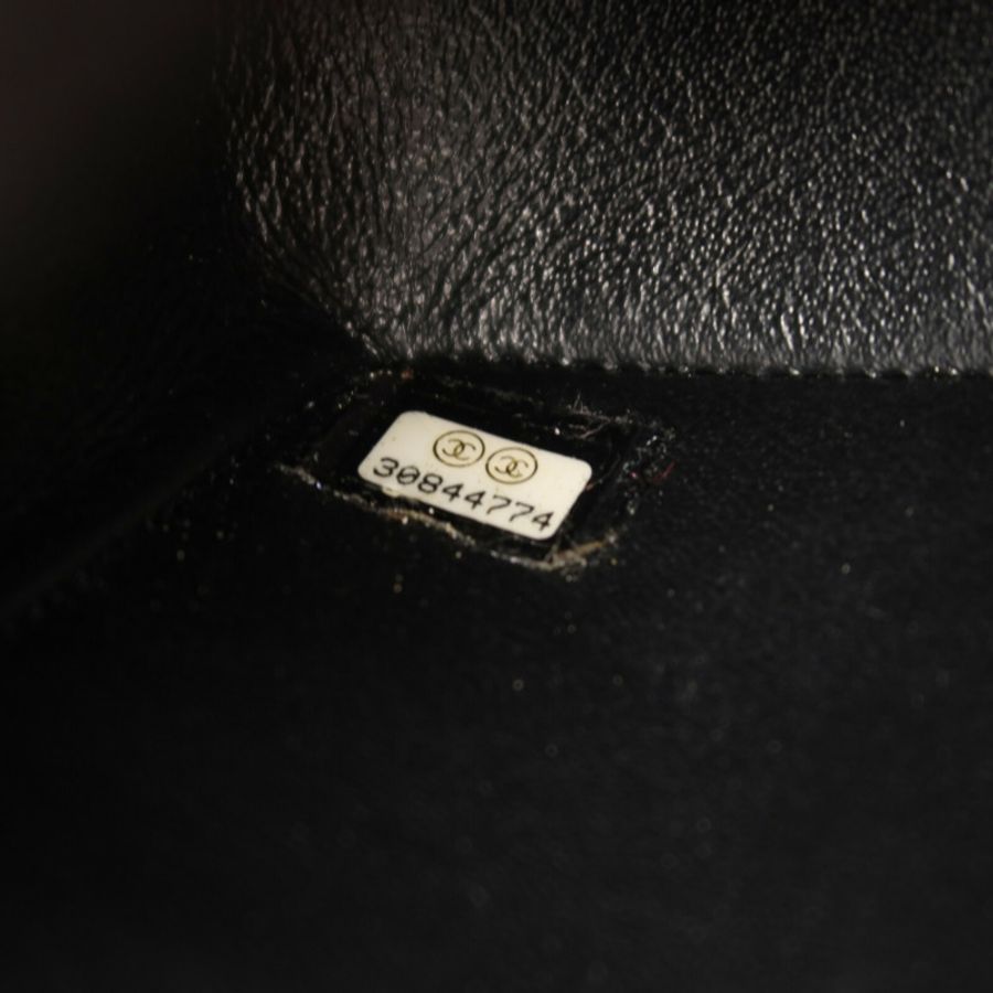 CHANEL 羊皮皮革Classic 25銀扣鏈帶肩背袋-6