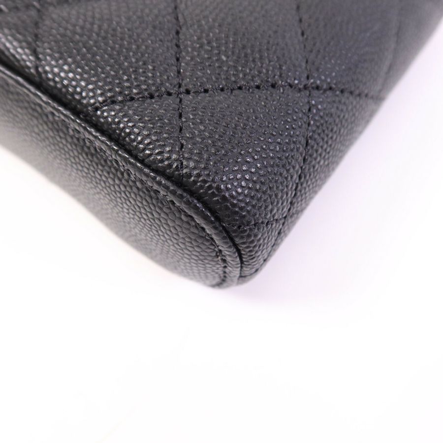 CHANEL 牛皮皮革Chain Shoulder Bag金扣鏈帶肩背袋-4