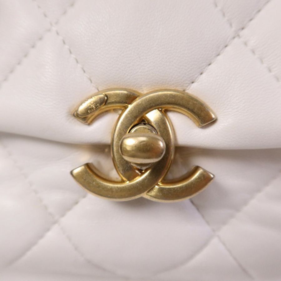 CHANEL 羊皮皮革Chain Shoulder Bag肩背袋-9