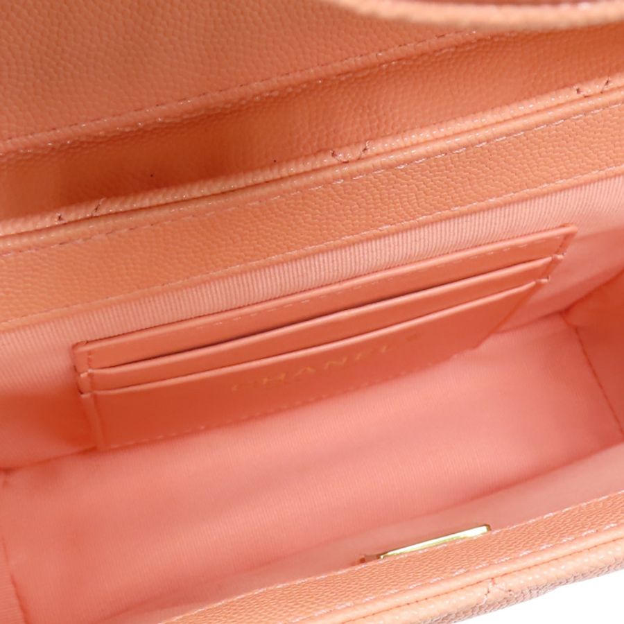 粉色 牛皮 鏈條 化妝包 肩背包【CHANEL 香奈兒】 AS3729-4