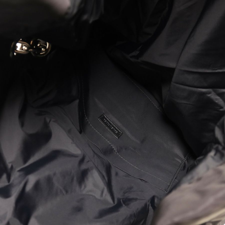 BALENCIAGA 尼龍Monaco Chain Bag銀扣鏈帶肩背袋-4