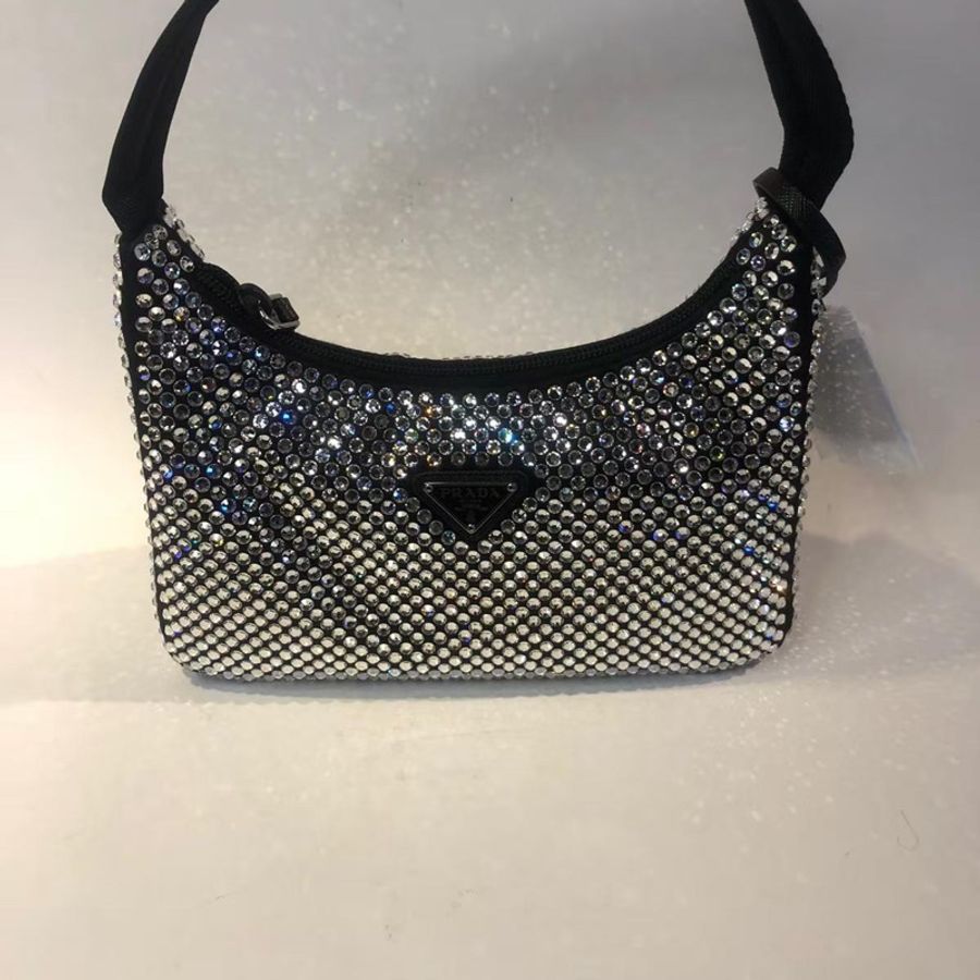 Prada 满钻腋下包-0