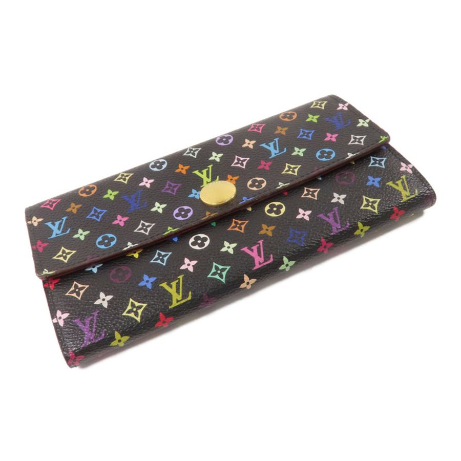 LOUIS VUITTON Monogram Multicolore Portefeuille Sarah金扣長錢包-3