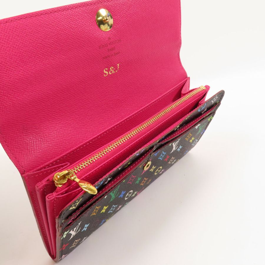 LOUIS VUITTON Monogram Multicolore Portefeuille Sarah金扣長錢包-8