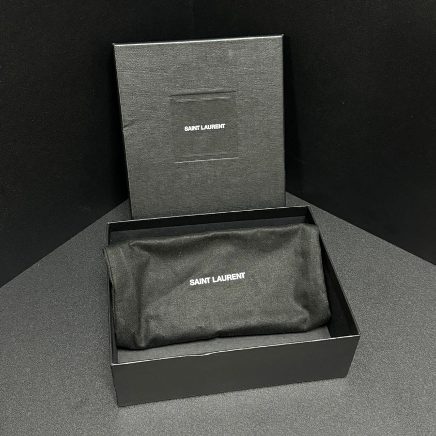 【全新閒置品🎁】 YSL 黑金 圓餅小包 斜背包-7