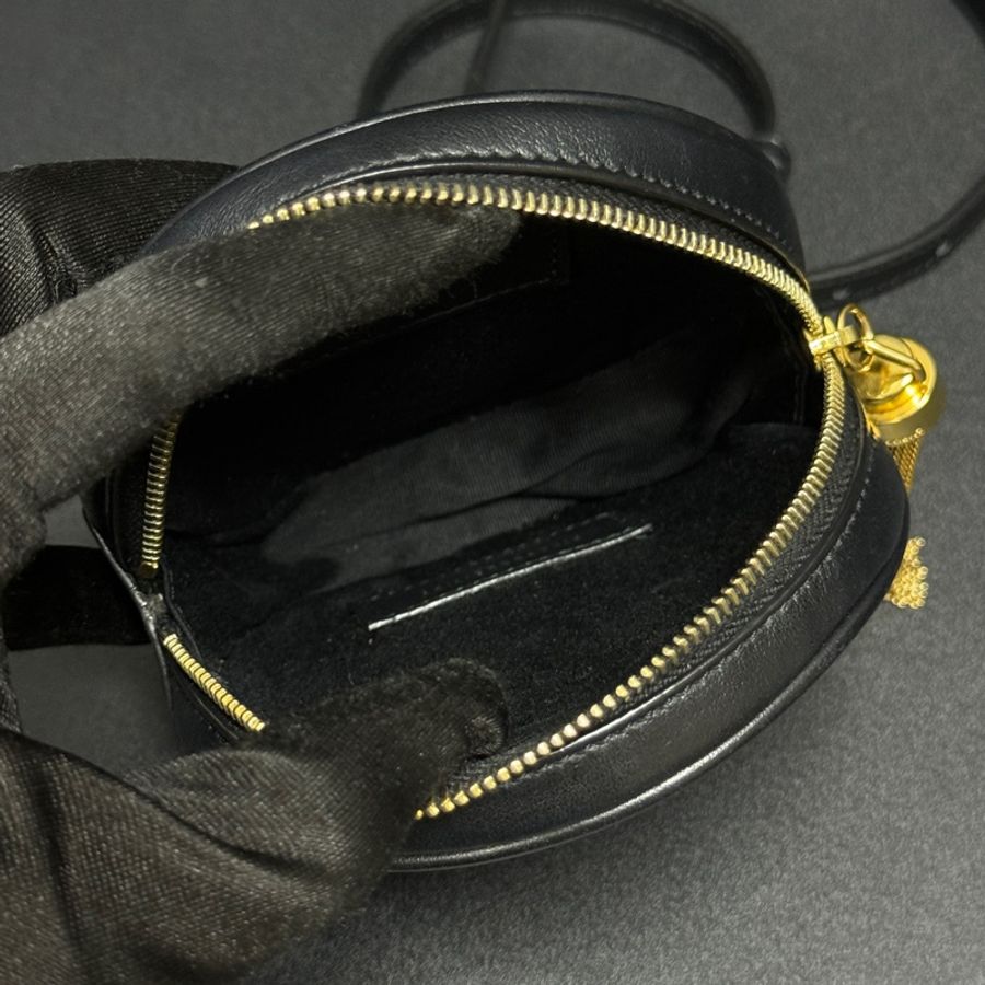 【全新閒置品🎁】 YSL 黑金 圓餅小包 斜背包-11