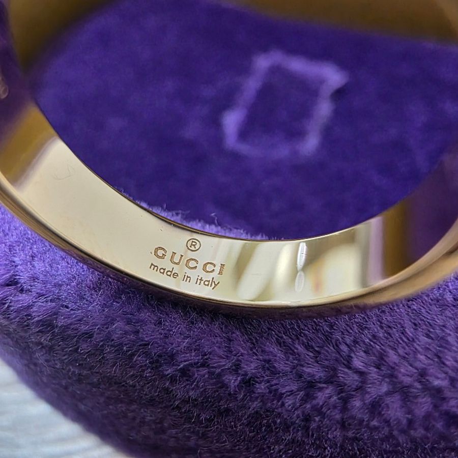[高CP18k金戒指🥰] Gucci18黃K金 Icon thin戒指-5