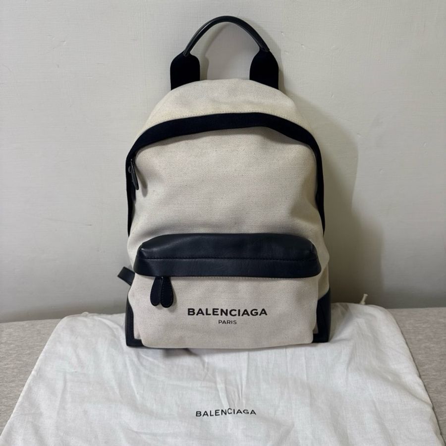BALENCIAGA Balenciaga 帆布+皮革 後背包 雙肩背包Canvas + Leather Backpack / Everyday Backpack-1