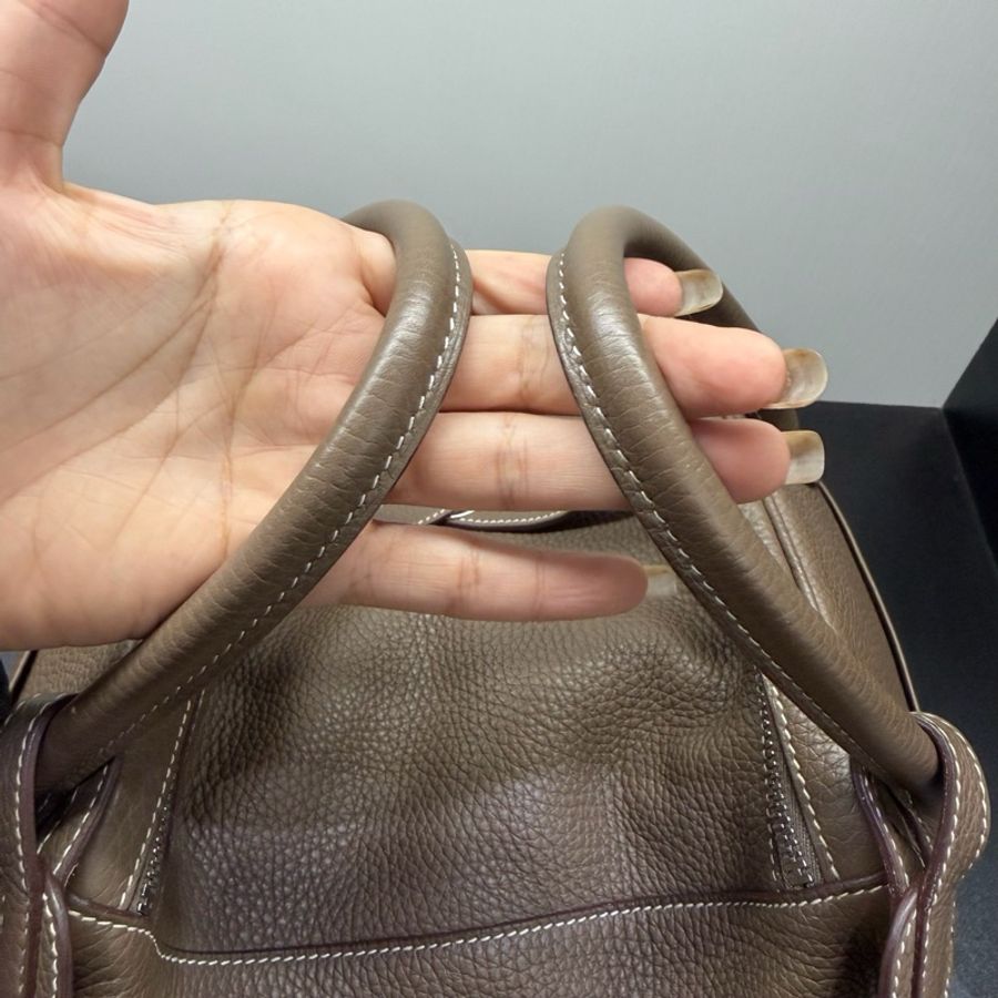 Hermes爱马仕 lindy30大象灰 银扣 Togo皮-6