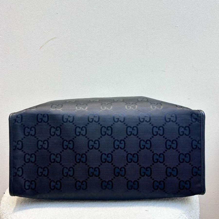 GUCCI Off The Grid 老花Logo皮革徽標大容量 尼龍托特包購物袋斜背手提包 43*18.5*34 98新配件塵袋-4